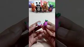 How to make a dragon fruit by super clay #candycraft #youtubeshorts