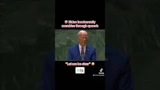 Joe Biden mumbles through another speech #biden #joebiden #mumble #fjb #wtf #politics
