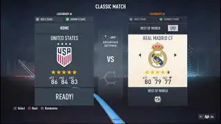 FIFA 23:  USA National Women's v.s.  Real Madrid CF Women's -  Mix Match of Skill