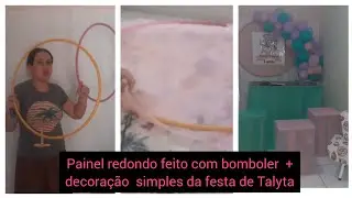 Decoração Skye e Everest/festa simples em casa+como faser painel redondo com bomboler e TNT(parte 4)