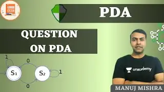 QUESTION ON PDA | PDA | GATE/CSE | MANUJ MISHRA
