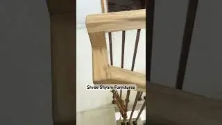 Wooden railing ￼📈👷#woodenrailing #woodenfurniture #shortsfeed #shortsviral #wooddesigner #trending