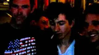Arctic Monkeys Portland August 11, 2011 meeting fans after the show