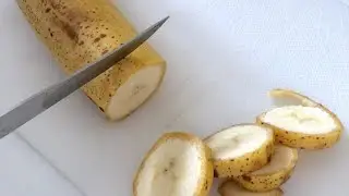The Sound of Banana Cutting *asmr* | Egyptian Orchid