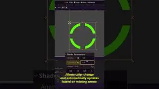 Ammo UI for my indie game using only a shader! #indiegame #gamedev #shaders #alpha