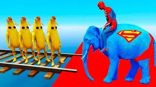 GTA 5 | Crazy Ragdoll - Spiderman On Rainbow Bridge With Minions (Funny Fails Compilations) 1