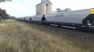 Loaded SSR grain train destination Carrington