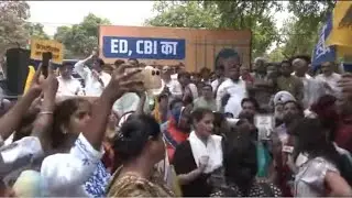 Live: AAP holds nationwide protest against Arvind Kejriwal&rsquo;s arrest #aapprotest @bahujanekawaztv