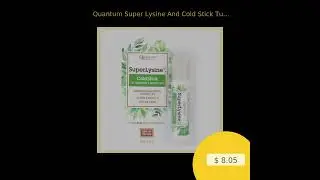Quantum Super Lysine And Cold Stick Tube Lip Protector And Cold Sore Treatment - 0.18 Oz