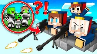 JJ Police Family Became Snipers to Hunt Mikey BANDIT Family in Minecraft (Maizen)