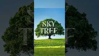 How To Blending Text to Tree Background - Photoshop Trick 2024 #logo_academy