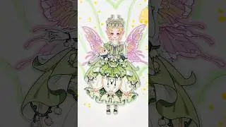 Fairy paper doll sticker #stickers  #drawing  #papercraft #gacha #sanrio #cute