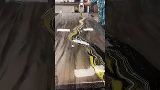 Bronze Metallic Epoxy Design! 🙌 This would be an awesome floor!