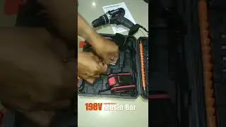 198VF Mesin Bor Impact Drill / Bor Tanpa Kabel #shortvideo  #fyp