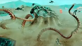 Un Monstruo Marino Ataca una Playa llena de gente, luego de ser Creado por la Contaminación del 🌊
