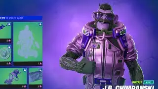 J.B. Chimpanski Skin in Fortnite Chapter 2 Season 8 Battle pass ! Fortnite Season 8