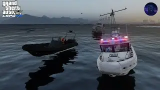 LSPDFR 049 | Marine Area Command | Boat Pursuit | Grand Theft Auto V Mod