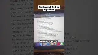 Eminem gives Kendrick his flowers on Bad Guy!