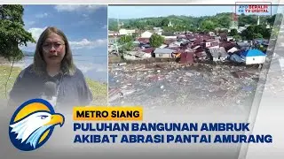 Puluhan Bangunan Ambruk Akibat Abrasi Pantai Amurang, Ratusan Orang Dievakuasi