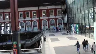 Principe Pio Train Station-Mall. Multi-Function Facility in Madrid, Spain. Metro, Food, Shopping,