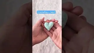 crochet a heart with me #shorts #crochet #heart #crocheting #amigurumi