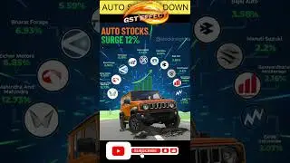 🚗 Auto Stocks Surge 12% After GST Cut | Tata, Mahindra, Maruti Rally!🚀|#TataMotors #Mahindra