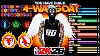*NEW* 4-WAY GOAT POINT GUARD BUILD is PERFECT in NBA 2K26! BEST GAME BREAKING BUILD! Best Build 2K26