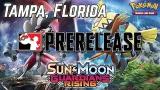Pokemon Cards - Sun & Moon Guardians Rising Prerelease Pack Opening! | Tampa, Florida