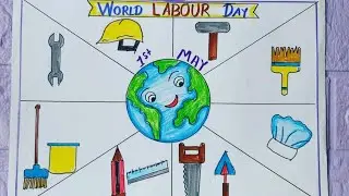 Labour Day Drawing|Labour Day Poster|Labour Day chart|world Labour Day Drawing|Drawingfor Labour day