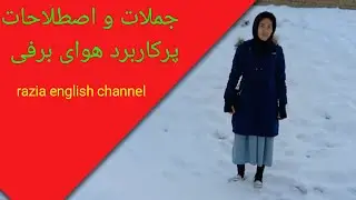 جملات و اصطلاحات کاربردی در مورد آب و هوای برف 4. Snowy sentences and expressions