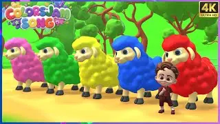 Colorful Sheep 🐑🌈 | Learn Colors Song for Kids | Fun Nursery Rhymes