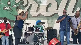 Brick House with Rockin Dopsie at Tulane tailgate !!!