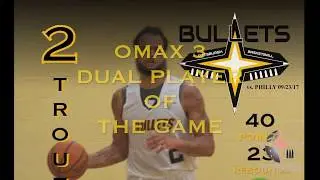 #2 Chevy Troutman vs Philadelphia Stunnaz OMAX 3 Dual Player of the Game   Take Your Shot Production
