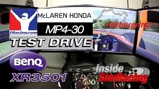 iRacing McLaren MP4-30 Nurburgring Combined POV Test Drive with BenQ XR3501