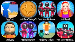 Poppy Squid, Squid Game Challenge 3D, Squid Game 456 Survival, Squid Game, 456 Challenge Game ...