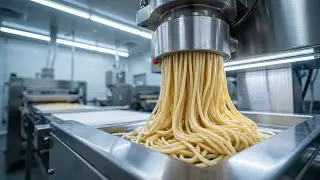 Inside the Largest Noodles Factory | How Noodles Are Made in Mass Production