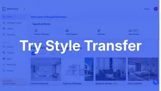 Spacely AI Feature Guide: Style Transfer: Change a room's style using reference images.