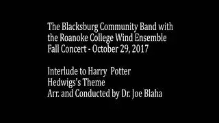 Blacksburg Community Band Fall2017 Harry Potter Hedwick Interlude
