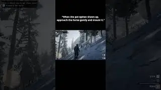 Taming the RAREST Horse in RDR2 🐎❄️