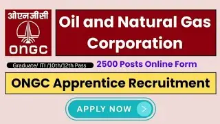 ONGC Apprenticeship 2023 ||10th,12th. ITI ,  Diploma and graduate Apprenticeship all India ||