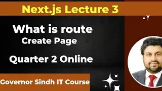 Routes In nextjs lecture 3
