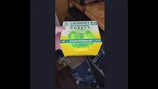 Eco Friendly Laundry Detergent Sheets (100 sheets 200 loads) Plant based Free & Clear Strips HE