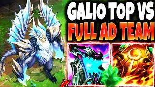 I counter pick myself to prove that my Immortal Galio Build Top can win even VS A FULL AD TEAM 🔥