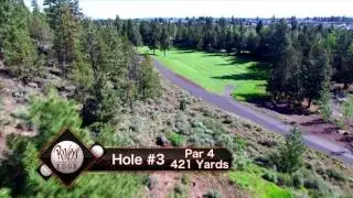 Rivers Edge Golf Course Bend Oregon Hole 3 Drone Flyover