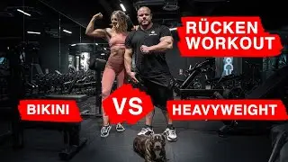 KOMPLETTES RÜCKEN TRAINING mit MASCHINKA | BIKINI vs HEAVYWEIGHT Training | Beste Rückenübungen