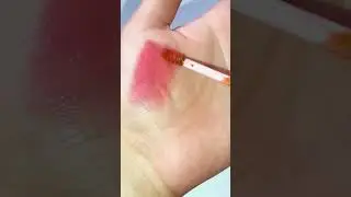 Swatch of brick beauty lip stain from Blue heaven #shorts