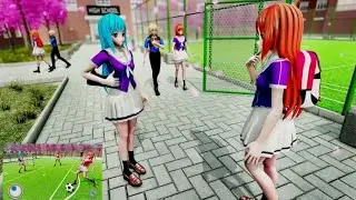 Anime School Girls Sim High School Life Simulator Gameplay android