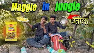 Jungle Me Maggi Bana Ke Khaayi 🍜 | Real Survival Cooking in the Wild 🌲🔥