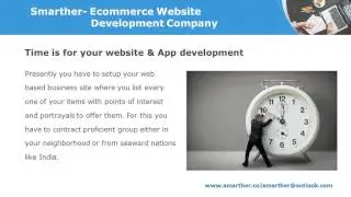 Ecommerce Mobile Applications & Website Development in India - Smarther