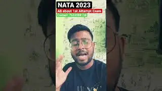 NATA 2023 1st Attempt Exam Review #nata2023 2nd Attempt Alert!!!